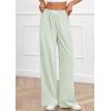 imagePRETTYGARDEN Womens Wide Leg Striped Pants 2025 Fall Casual High Waisted Baggy Palazzo Lounge Trousers Fashion BottomsLight Green