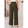 imagePRETTYGARDEN Womens Wide Leg Work Pants Business Casual High Waisted Loose Palazzo Trouser Summer ClothesArmy Green