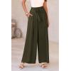 imagePRETTYGARDEN Womens Wide Leg Work Pants Business Casual High Waisted Loose Palazzo Trouser Summer ClothesArmy Green