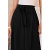 imagePRETTYGARDEN Womens Wide Leg Work Pants Business Casual High Waisted Loose Palazzo Trouser Summer ClothesBlack