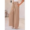 imagePRETTYGARDEN Womens Wide Leg Work Pants Business Casual High Waisted Loose Palazzo Trouser Summer ClothesCamel