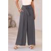 imagePRETTYGARDEN Womens Wide Leg Work Pants Business Casual High Waisted Loose Palazzo Trouser Summer ClothesDark Grey