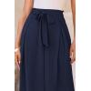 imagePRETTYGARDEN Womens Wide Leg Work Pants Business Casual High Waisted Loose Palazzo Trouser Summer ClothesNavy