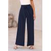 imagePRETTYGARDEN Womens Wide Leg Work Pants Business Casual High Waisted Loose Palazzo Trouser Summer ClothesNavy