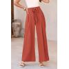 imagePRETTYGARDEN Womens Wide Leg Work Pants Business Casual High Waisted Loose Palazzo Trouser Summer ClothesOrange