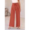 imagePRETTYGARDEN Womens Wide Leg Work Pants Business Casual High Waisted Loose Palazzo Trouser Summer ClothesOrange