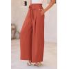 imagePRETTYGARDEN Womens Wide Leg Work Pants Business Casual High Waisted Loose Palazzo Trouser Summer ClothesOrange
