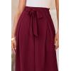 imagePRETTYGARDEN Womens Wide Leg Work Pants Business Casual High Waisted Loose Palazzo Trouser Summer ClothesWine Red