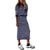 Royal Blue White Stripe