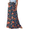 Print Dark Blue Orange
