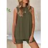 imagePRETTYGARDEN 2 Piece Sets for Women 2025 Summer Matching Lounge Shorts Set Resort Airport Travel Loungewear Outfits ClothingArmy Green