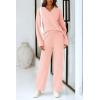 imagePRETTYGARDEN Lounge Sets for Women Two Piece Sweaters Pajama Set Fall Fashion 2025 Loungewear Outfits Matching Winter ClothesLight Pink