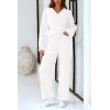 imagePRETTYGARDEN Lounge Sets for Women Two Piece Sweaters Pajama Set Fall Fashion 2025 Loungewear Outfits Matching Winter ClothesWhite