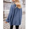 imagePRETTYGARDEN Oversized Sweaters for Women 2025 Chunky Turtleneck Sweater Fall Clothes Long Sleeve Tops Winter ClothingBlue