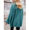 imagePRETTYGARDEN Oversized Sweaters for Women 2025 Chunky Turtleneck Sweater Fall Clothes Long Sleeve Tops Winter ClothingBlue Green