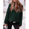 imagePRETTYGARDEN Oversized Sweaters for Women 2025 Chunky Turtleneck Sweater Fall Clothes Long Sleeve Tops Winter ClothingDark Green