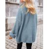 imagePRETTYGARDEN Oversized Sweaters for Women 2025 Chunky Turtleneck Sweater Fall Clothes Long Sleeve Tops Winter ClothingLight Blue