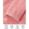 imagePRETTYGARDEN Women Knit Cardigan Sweaters Fall Fashion Long Sleeve Open Front Button Down Trendy Casual Jacket Winter ClothesPink