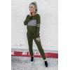 imagePRETTYGARDEN Womens 2 Piece Sets 2025 Long Sleeve Tops High Waisted Sweatpants Lounge Set Fall Fashion Travel OutfitsArmy Green