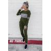 imagePRETTYGARDEN Womens 2 Piece Sets 2025 Long Sleeve Tops High Waisted Sweatpants Lounge Set Fall Fashion Travel OutfitsArmy Green