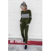 imagePRETTYGARDEN Womens 2 Piece Sets 2025 Long Sleeve Tops High Waisted Sweatpants Lounge Set Fall Fashion Travel OutfitsArmy Green