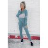 imagePRETTYGARDEN Womens 2 Piece Sets 2025 Long Sleeve Tops High Waisted Sweatpants Lounge Set Fall Fashion Travel OutfitsBlue