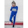 imagePRETTYGARDEN Womens 2 Piece Sets 2025 Long Sleeve Tops High Waisted Sweatpants Lounge Set Fall Fashion Travel OutfitsDark Blue