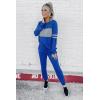 imagePRETTYGARDEN Womens 2 Piece Sets 2025 Long Sleeve Tops High Waisted Sweatpants Lounge Set Fall Fashion Travel OutfitsDark Blue