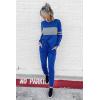 imagePRETTYGARDEN Womens 2 Piece Sets 2025 Long Sleeve Tops High Waisted Sweatpants Lounge Set Fall Fashion Travel OutfitsDark Blue
