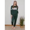 imagePRETTYGARDEN Womens 2 Piece Sets 2025 Long Sleeve Tops High Waisted Sweatpants Lounge Set Fall Fashion Travel OutfitsDark Green
