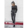 imagePRETTYGARDEN Womens 2 Piece Sets 2025 Long Sleeve Tops High Waisted Sweatpants Lounge Set Fall Fashion Travel OutfitsDark Grey