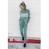 imagePRETTYGARDEN Womens 2 Piece Sets 2025 Long Sleeve Tops High Waisted Sweatpants Lounge Set Fall Fashion Travel OutfitsFruit Green
