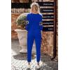 imagePRETTYGARDEN Womens 2 Piece Sets 2025 Long Sleeve Tops High Waisted Sweatpants Lounge Set Fall Fashion Travel OutfitsLeopard Blue