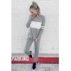 imagePRETTYGARDEN Womens 2 Piece Sets 2025 Long Sleeve Tops High Waisted Sweatpants Lounge Set Fall Fashion Travel OutfitsLight Grey