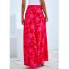 imagePRETTYGARDEN Womens 2025 Summer Flowy Wide Leg Palazzo Pants Dressy Casual Elastic High Waisted Pockets Boho Beach TrousersFloral Red Pink