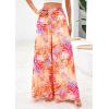 imagePRETTYGARDEN Womens 2025 Summer Flowy Wide Leg Palazzo Pants Dressy Casual Elastic High Waisted Pockets Boho Beach TrousersFloral White Multicolored