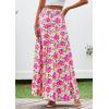 imagePRETTYGARDEN Womens 2025 Summer Flowy Wide Leg Palazzo Pants Dressy Casual Elastic High Waisted Pockets Boho Beach TrousersFloral White Purple