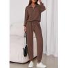 imagePRETTYGARDEN Womens Fall 2 Piece Lounge Sets Zip Up Sweatshirt Jogger Pants Sweat Track Suits Travel Outfit Winter ClothingCoffee
