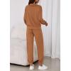 imagePRETTYGARDEN Womens Fall 2 Piece Lounge Sets Zip Up Sweatshirt Jogger Pants Sweat Track Suits Travel Outfit Winter ClothingDark Khaki
