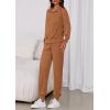 imagePRETTYGARDEN Womens Fall 2 Piece Lounge Sets Zip Up Sweatshirt Jogger Pants Sweat Track Suits Travel Outfit Winter ClothingDark Khaki