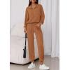 imagePRETTYGARDEN Womens Fall 2 Piece Lounge Sets Zip Up Sweatshirt Jogger Pants Sweat Track Suits Travel Outfit Winter ClothingDark Khaki
