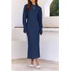 imagePRETTYGARDEN Womens Fall 2 Piece Outfits Knit Long Sleeve Cropped Cardigan Pullover Sweater Maxi Dress Sets Winter ClothingNavy