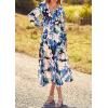 imagePRETTYGARDEN Womens Floral Midi Dress Casual Fall V Neck Long Sleeve Flowy Spring Beach Wedding Guest Vacation DressesBlack Blue Floral