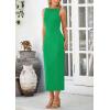 imagePRETTYGARDEN Womens Maxi Dress 2025 Summer Spaghetti Wedding Guest Long Resort Wear Casual Bodycon Sun DressesGreen