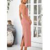imagePRETTYGARDEN Womens Maxi Dress 2025 Summer Spaghetti Wedding Guest Long Resort Wear Casual Bodycon Sun DressesPink