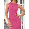 imagePRETTYGARDEN Womens Maxi Dress 2025 Summer Spaghetti Wedding Guest Long Resort Wear Casual Bodycon Sun DressesRose Red