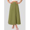 imagePRETTYGARDEN Womens Maxi Skirts 2025 Summer Trendy Ruffle High Waisted Casual Long Flowy Skirt with PocketsArmy Green