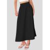 imagePRETTYGARDEN Womens Maxi Skirts 2025 Summer Trendy Ruffle High Waisted Casual Long Flowy Skirt with PocketsBlack