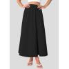 imagePRETTYGARDEN Womens Maxi Skirts 2025 Summer Trendy Ruffle High Waisted Casual Long Flowy Skirt with PocketsBlack