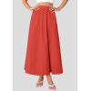 imagePRETTYGARDEN Womens Maxi Skirts 2025 Summer Trendy Ruffle High Waisted Casual Long Flowy Skirt with PocketsBrick Red